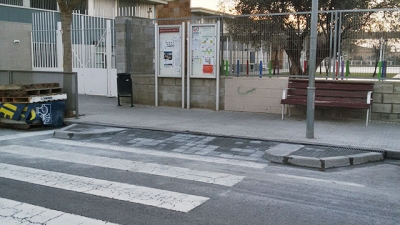 Adaptació del pas de vianants de la vorera del carrer Montnegre